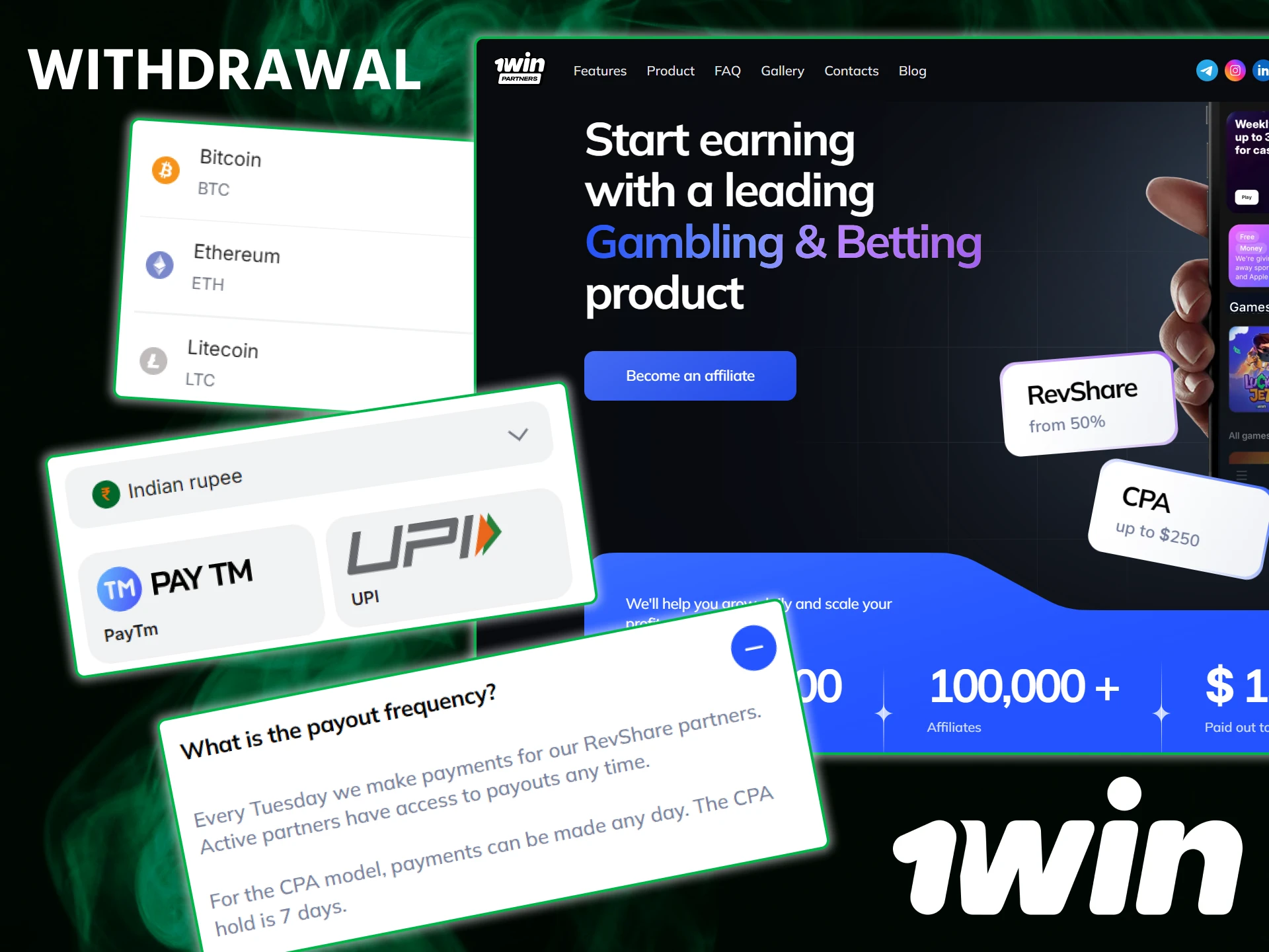 Review the available methods for 1win withdrawal to receive your earnings.