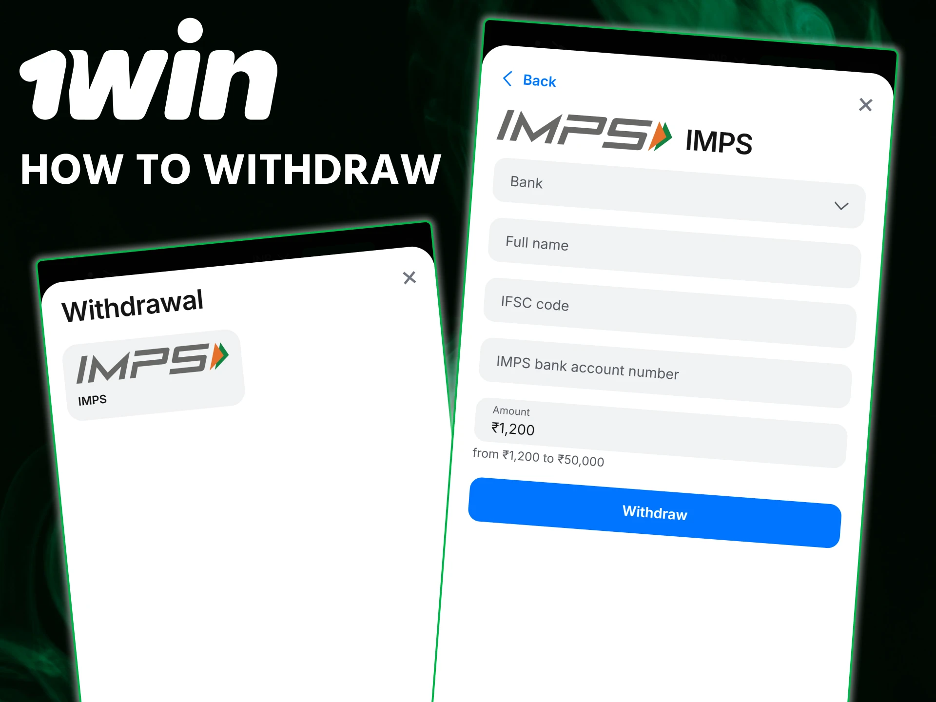 Learn how to withdraw money quickly and safely from your 1win mobile account.
