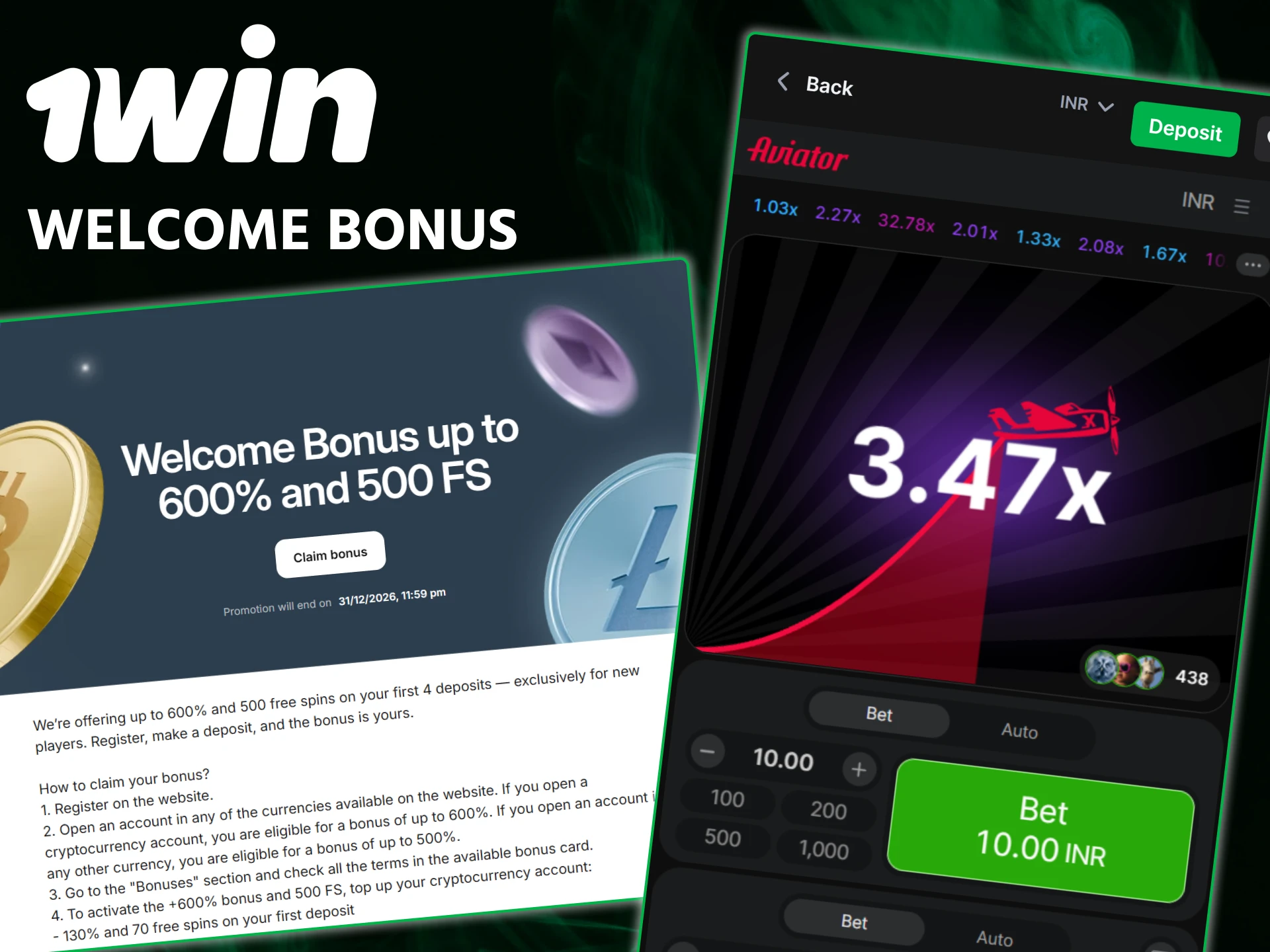 Claim your exclusive 1win welcome bonus to boost your first Aviator flight.