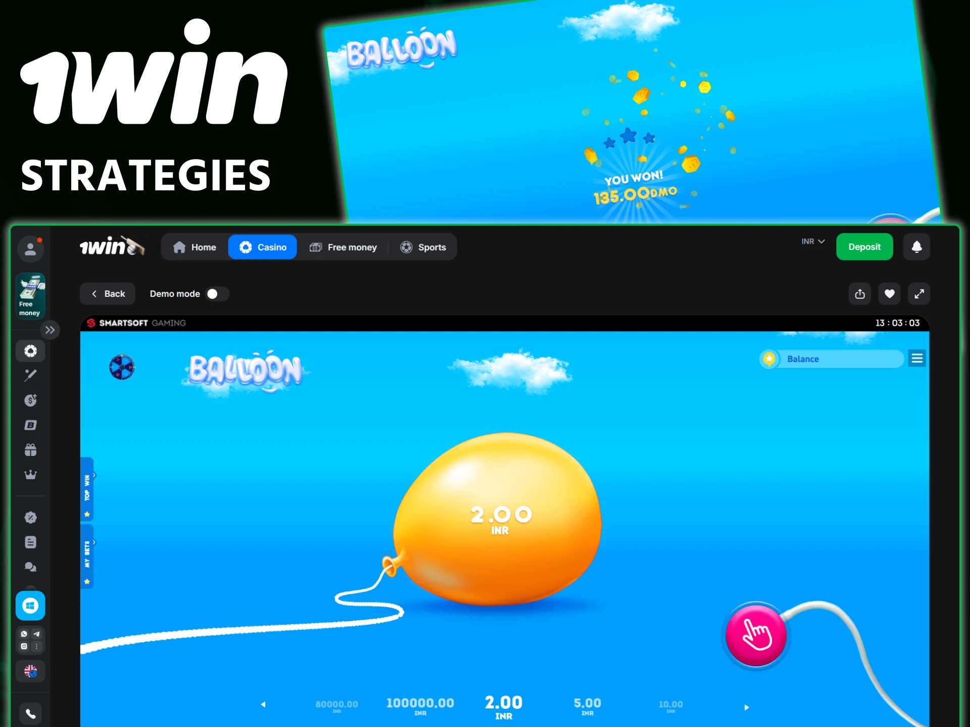 Apply proven winning strategies for 1win Balloon to maximize your cashouts.