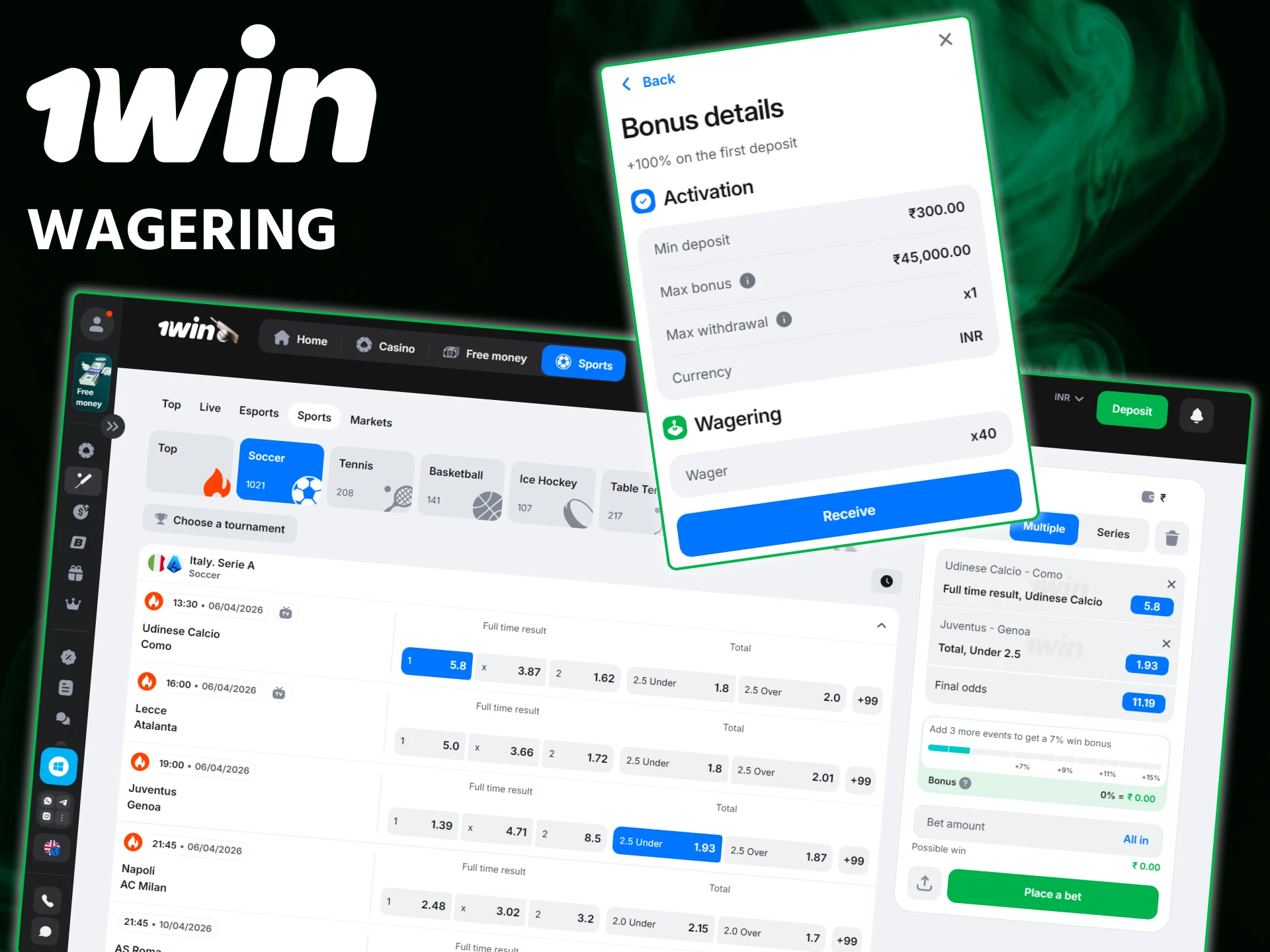 Review the specific wagering criteria to unlock your 1win sports rewards.