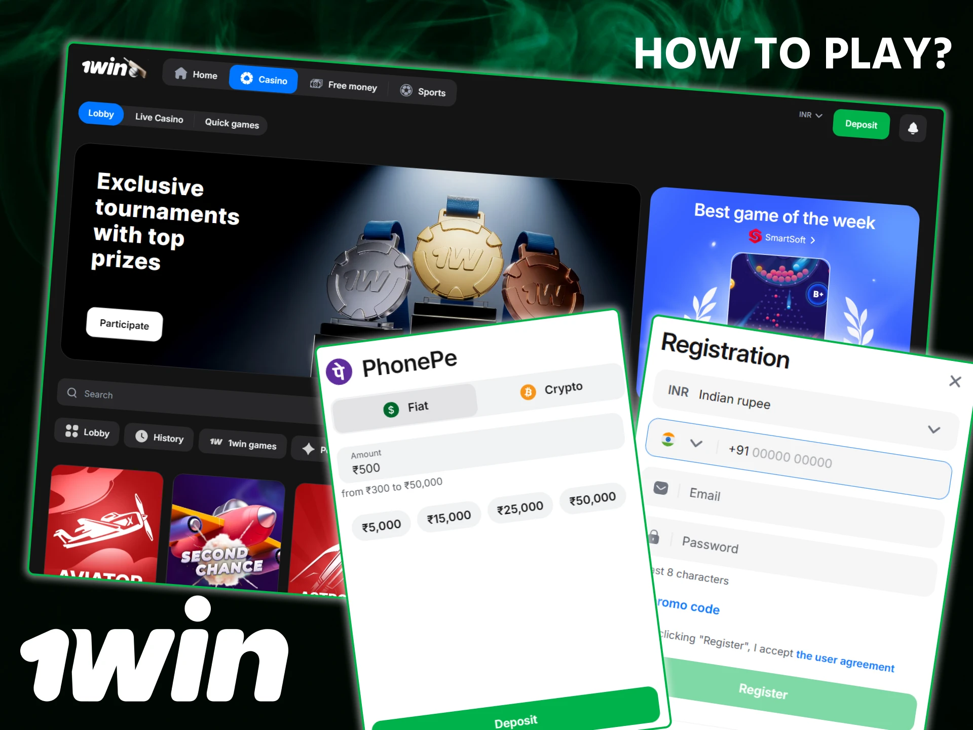 Learn how to play at 1win across sports, casino, and virtual games.