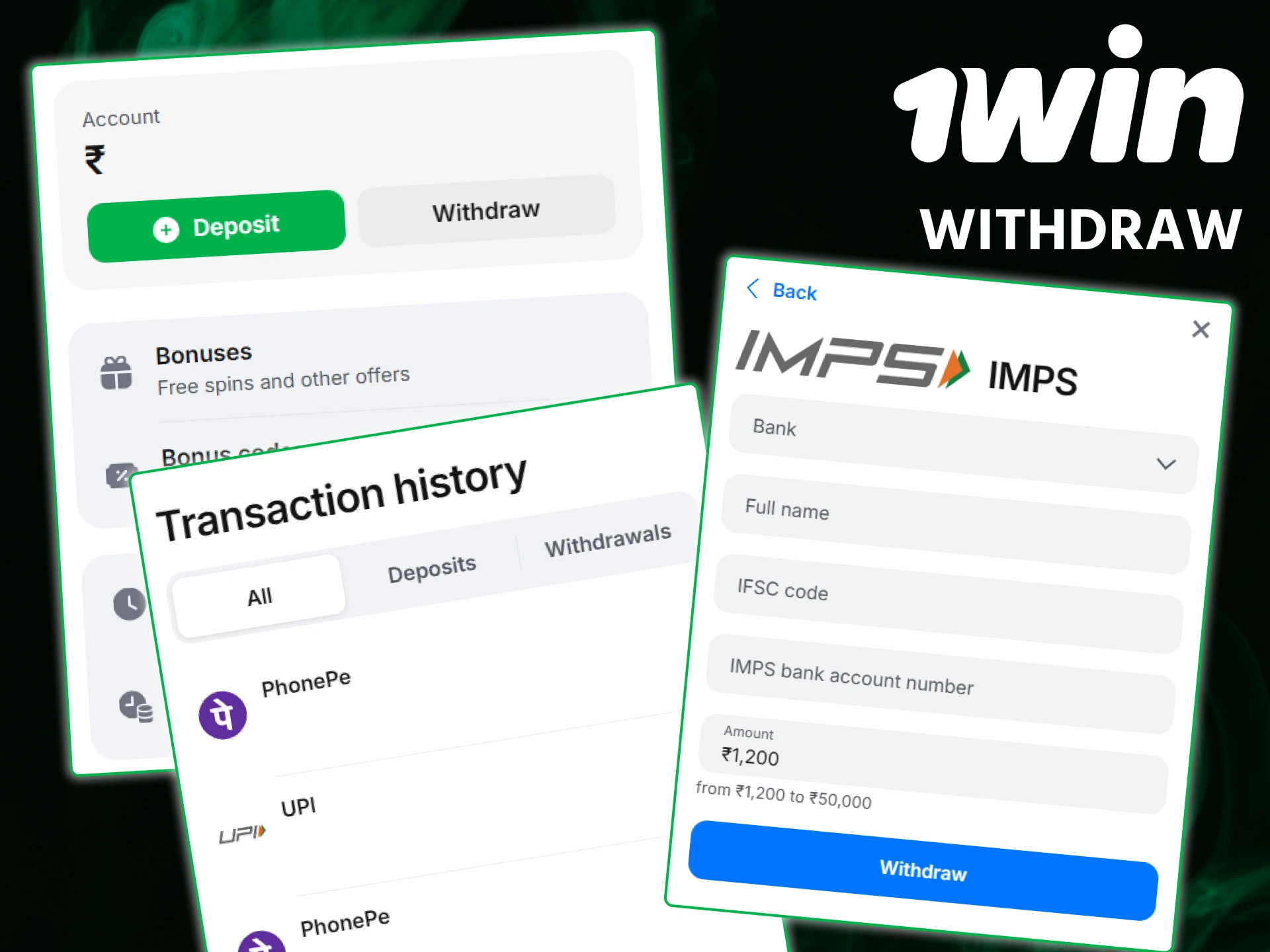 Learn how to withdraw at 1win and receive your winnings quickly.