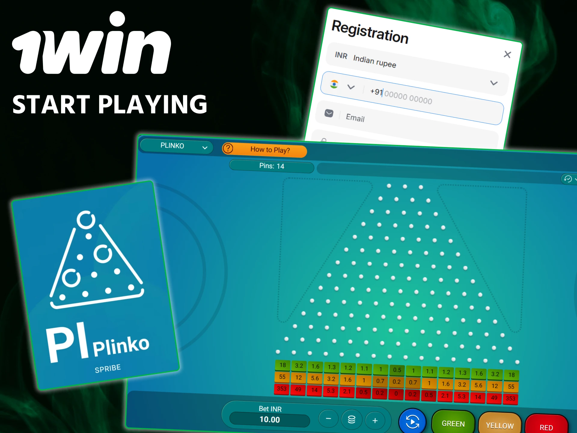 Follow our step-by-step guide to start playing Plinko at 1win today.